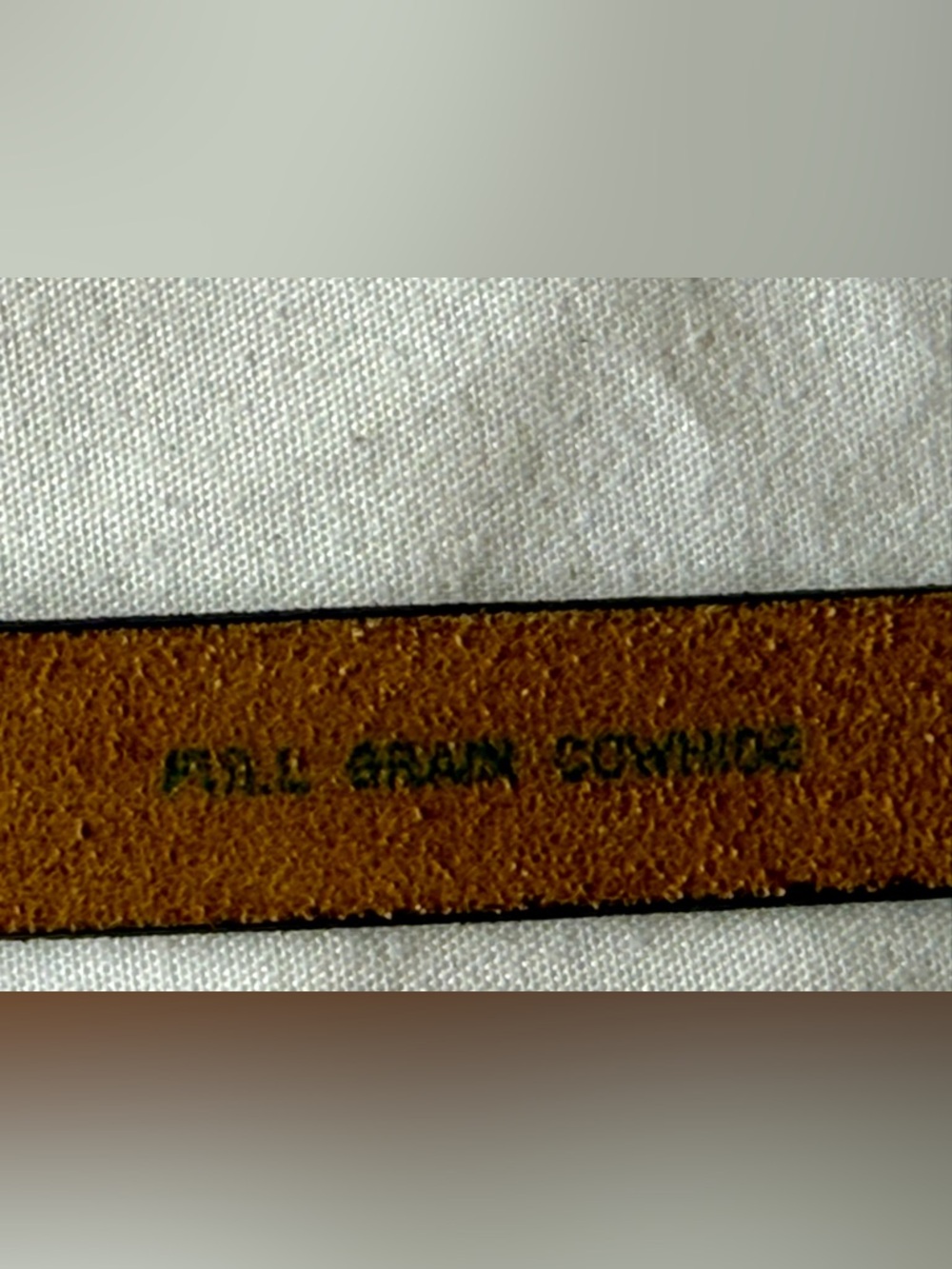 Navy Cowhide Leather Belt with Gold Buckle Pierre Cardin Made in Spain - Picture 8 of 13